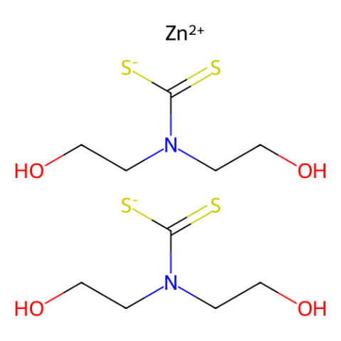 双(2-羟乙基)二硫代氨基甲酸锌盐(II),Bis(2-hydroxyethyl)dithiocarbamic Acid Zinc(II) Salt