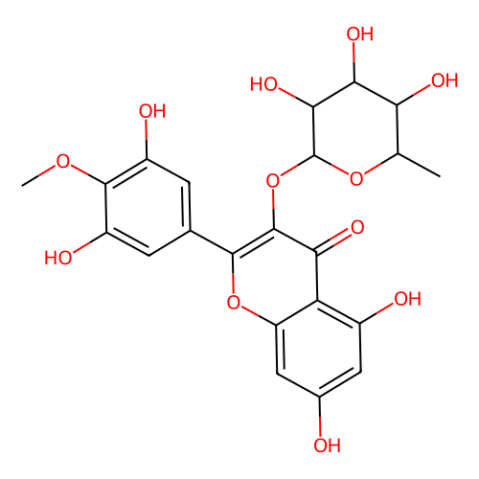 杨梅酮 4'-甲醚-3-O-鼠李糖苷,Mearnsitrin