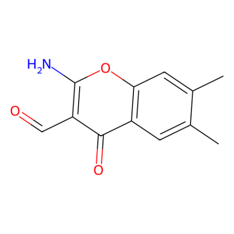 2－胺－3－甲醛－6,7－二甲基苯并吡喃酮,2-Amino-6,7-dimethyl-4-oxo-4H-chromene-3-carbaldehyde