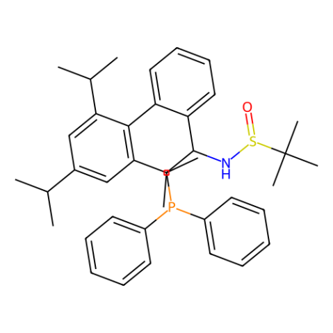 [S(R)]-N-[(1S)-1-(2',4',6'-三异丙基)-(1,1'-联苯)-2-(二苯基膦)乙基]-2-叔丁基亚磺酰胺,[S(R)]-N-[(1S)-1-(2',4',6'-Triisopropyl)-(1,1'-biphenyl)-2-yl-2-(diphenylphosphino)ethyl]-2-methyl-2-propanesulfinamide