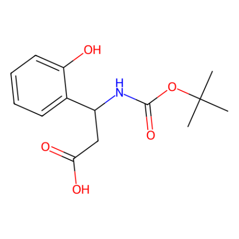 (S)-3-((叔丁氧羰基)氨基)-3-(2-羟基苯基)丙酸,(S)-3-((tert-Butoxycarbonyl)amino)-3-(2-hydroxyphenyl)propanoic acid