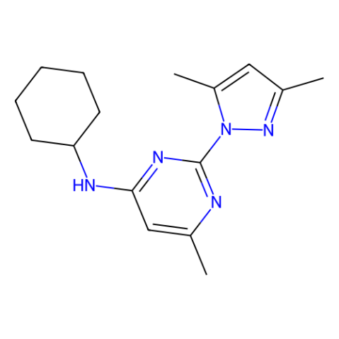N-环己基-N-[2-(3,5-二甲基吡唑-1-基)-6-甲基嘧啶-4-基]胺(CyPPA),N-Cyclohexyl-N-[2-(3,5-dimethyl-pyrazol-1-yl)-6-methyl-4-pyrimidinamine