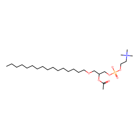 1-O-十六烷基-2-乙酰基-sn-甘油-3-磷酸胆碱,1-O-hexadecyl-2-acetyl-sn-glycero-3-phosphocholine