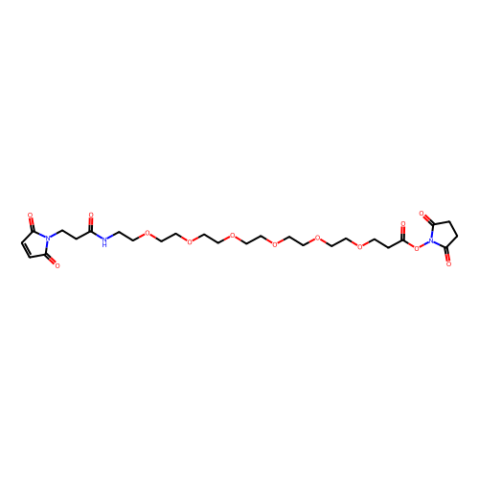α-马来酰亚氨基丙酰-ω-琥珀酰亚胺-六聚乙二醇,α-MaleiMidopropionyl-ω-succiniMidyl-6(ethylene glycol)