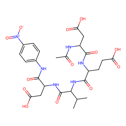 N-乙酰基-L-α-天冬氨酰-L-α-谷氨酰-L-纈氨酰-N-(4-硝基苯基)-L-天冬氨酰胺,N-Acetyl-Asp-Glu-Val-Asp p-nitroanilide