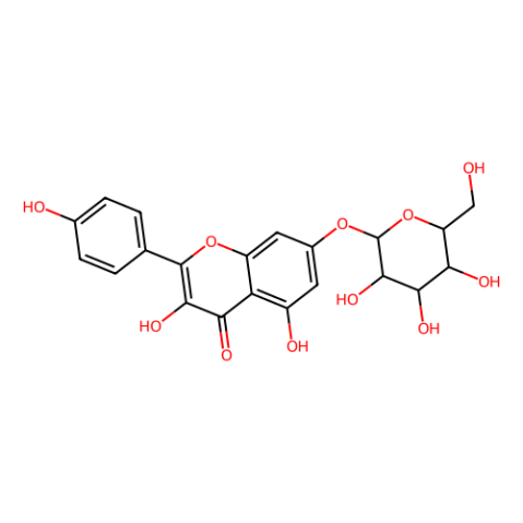 山奈酚 7-O-β -D-吡喃葡萄糖苷,Kaempferol 7-O-β -D-glucopyranoside