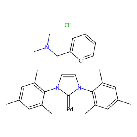 [(1,3-二均三甲苯基咪唑-2-亚基)(N,N-二甲基苄胺)氯化钯(II)],Chloro[(1,3-dimesitylimidazol-2-ylidene)(N,N-dimethylbenzylamine)palladium(II)]
