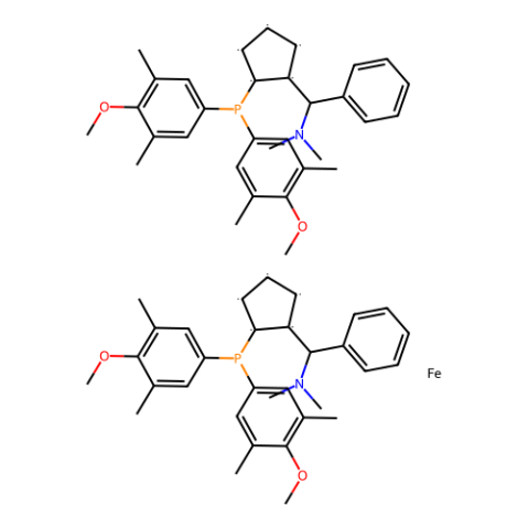 (Sp,S’p)-1,1’-雙[雙(4-甲氧基-3,5-二甲苯基)膦基]-2,2’-雙[(R)-α-(二甲氨基)苯甲基]二茂鐵,Mandyphos SL-M004-1