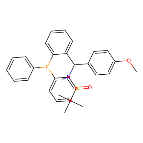 [S(R)]-N-[(S)-[2-(二苯基膦)苯基](4-甲氧基苯基)甲基]-N-甲基-2-叔丁基亚磺酰胺,[S(R)]-N-[(S)-[2-(Diphenylphosphino)phenyl](4-methoxyphenyl)methyl]-N,2-dimethyl-2-propanesulfinamide