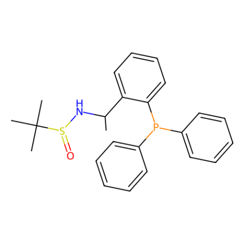 [S(R)]-N-[(1R)-1-[2-(二苯基膦)苯基]乙基]-2-叔丁基亚磺酰胺,[S(R)]-N-[(1R)-1-[2-(Diphenylphosphino)phenyl]ethyl]-2-methyl-2-propanesulfinamide