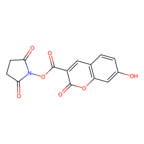 7-羟基香豆素-3-羧酸琥珀酰亚胺酯,7-Hydroxycoumarin-3-carboxylic acid, succinimidyl ester