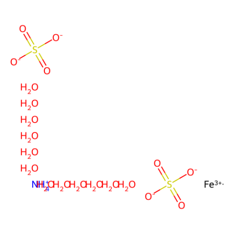 硫酸高鐵銨,十二水,Ammonium iron sulfate dodecahydrate