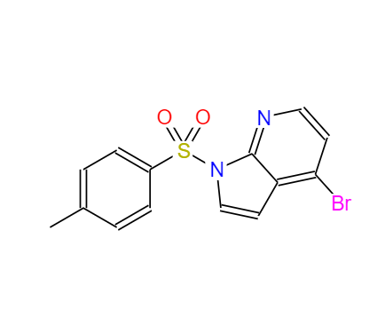 4-溴-1-[(4-甲基苯在)磺酰基]-1H-吡咯并[2,3-B]吡啶,4-BROMO-1-[(4-METHYLPHENYL)SULFONYL]-1H-PYRROLO[2,3-B]PYRIDINE