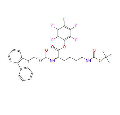 N'-叔丁氧羰基-N-芴甲氧羰基-D-赖氨酸五氟苯基酯,N'-(tert-Butoxycarbonyl)-N-(9-fluorenylmethyloxycarbonyl)-D-lysine pentafluorophenyl ester