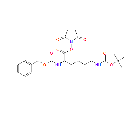 N6-[叔丁氧羰基]-N2-[苄氧羰基]-D-赖氨酸琥珀酰亚胺基酯,Z-D-LYS(BOC)-OSU
