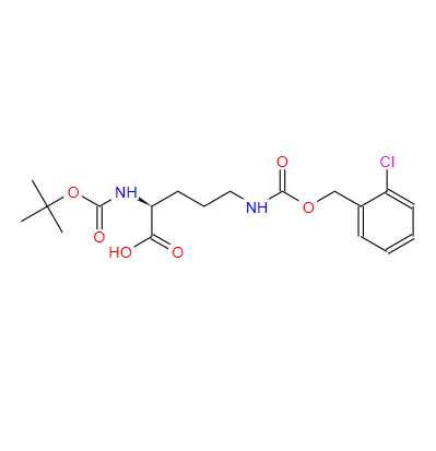N-叔丁氧羰基-N'-(2-氯苄氧羰基)-L-鸟氨酸,BOC-ORN(2-CL-Z)-OH