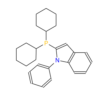 2-(二环己基膦基)-1-苯基吲哚,2-(Dicyclohexylphosphino)-1-phenylindole