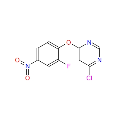 4-chloro-6-(2-fluoro-4-nitrophenoxy)pyrimidine,4-chloro-6-(2-fluoro-4-nitrophenoxy)pyrimidine