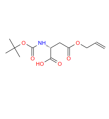 BOC-D-天冬氨酸 4-烯丙酯,D-ASPARTIC ACID, N-[(1,1-DIMETHYLETHOXY)CARBONYL]-, 4-(2-PROPENYL) ESTER