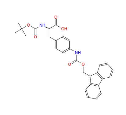 BOC-D-4-(9-芴甲氧羰基氨基)苯丙氨酸,BOC-D-PHE(4-NHFMOC)-OH