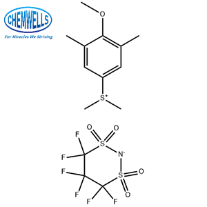 (4-methoxy-3,5-dimethylphenyl)dimethylsulfonium 4,4,5,5,6,6-hexafluoro-1,3,2-dithiazinan-2-ide 1,1,3,3-tetraoxide,(4-methoxy-3,5-dimethylphenyl)dimethylsulfonium 4,4,5,5,6,6-hexafluoro-1,3,2-dithiazinan-2-ide 1,1,3,3-tetraoxide