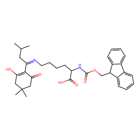 N6-[1-(4,4-二甲基-2,6-二氧代环己基亚基)-3-甲基丁基]-N2-[芴甲氧羰基]-D-赖氨酸,Fmoc-d-lys(ivdde)-oh