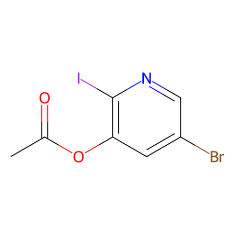 5-溴-2-碘吡啶-3-乙酸,5-Bromo-2-iodopyridin-3-yl acetate