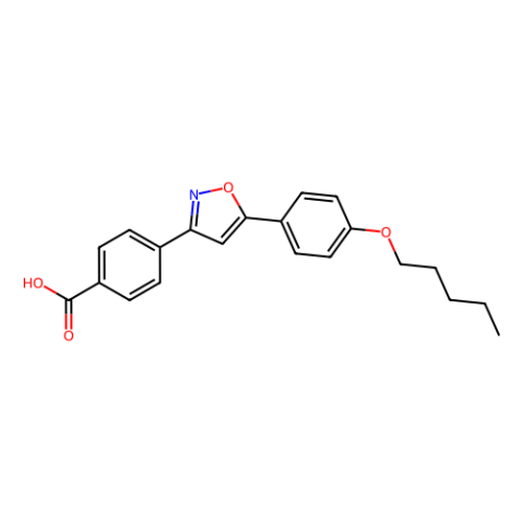 4-[5-(4-戊氧基苯基)异恶唑-3-基]苯甲酸,4-(5-{4-[(Pent-1-yl)oxy]phenyl}isoxazol-3-yl)benzoic acid