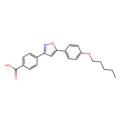 4-[5-(4-戊氧基苯基)異惡唑-3-基]苯甲酸,4-(5-{4-[(Pent-1-yl)oxy]phenyl}isoxazol-3-yl)benzoic acid