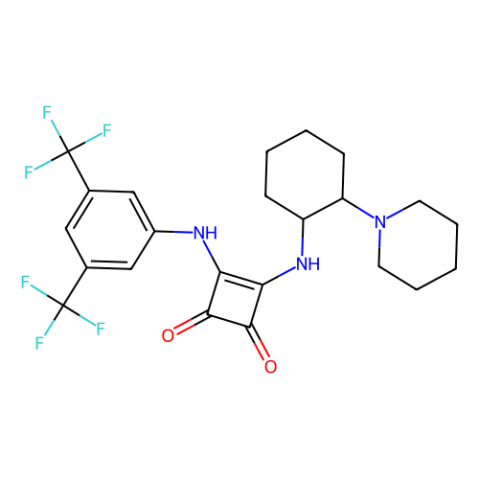 3-[[3,5-双(三氟甲基)苯基]氨基]-4-[[(1S,2S)-2-(1-哌啶基)环己基]氨基]-3-环丁烯-1,2-二酮,3-[[3,5-Bis(trifluoromethyl)phenyl]amino]-4-[[(1S,2S)-2-(1-piperidinyl)cyclohexyl]amino]-3-cyclobutene-1,2-dione