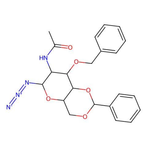 2-乙酰氨基-3-O-苄基-4,6-O-苯亚甲基-2-脱氧-β-D-吡喃葡萄糖基叠氮化物,2-Acetamido-3-O-benzyl-4,6-O-benzylidene-2-deoxy-β-D-glucopyranosyl Azide