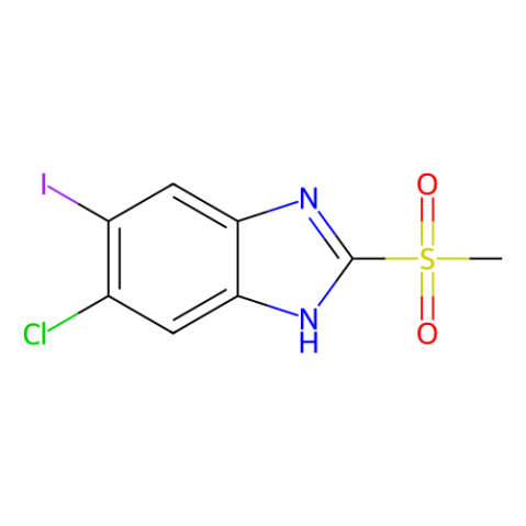 5-氯-6-碘-2-(甲基磺酰基)-1H-苯并[D]咪唑,5-Chloro-6-iodo-2-(methylsulfonyl)-1H-benzo[d]imidazole