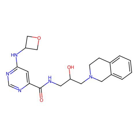 (S)-N-（3-（3,4-二氫異喹啉-2 (1H)-基）-2-羥基丙基）-6-（氧雜坦-3-基氨基）嘧啶-4-甲酰胺,EPZ015666