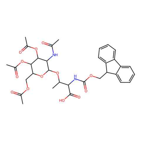 N-芴甲氧羰基-O-(2-乙酰氨基-2-脫氧-3,4,6-三-O-乙?；?α-D-吡喃半乳糖基)-L-蘇氨酸,N-Fmoc-O-(2-acetamido-3,4,6-tri-O-acetyl-2-deoxy-α-D-galactopyranosyl)-L-threonine