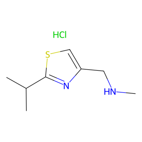 2-異丙基-4(((N-甲基)胺基)甲基)噻唑鹽酸鹽,1-(2-Isopropylthiazol-4-yl)-N-methylmethanamine hydrochloride