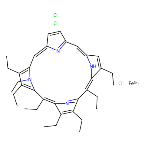 氯(2,3,7,8,12,13,17,18-辛乙基啉)铁(III),Fe(III) Octaethylporphine chloride