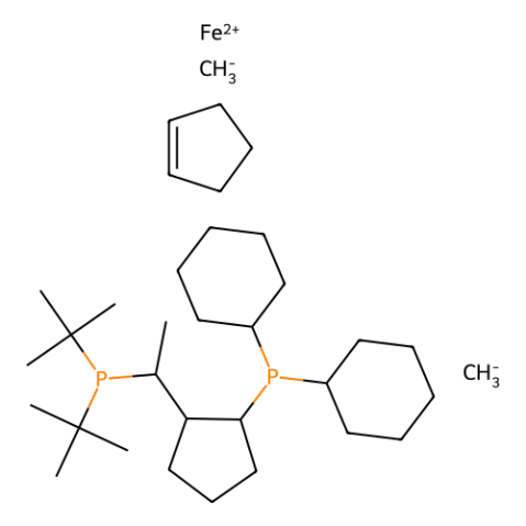 ( S )-1-[( RP )-2-（二环己基膦）二茂铁基] 乙基二- 叔丁基膦,(S)-1-[(R?)-2-(Dicyclohexylphosphino)ferrocenyl]ethyldi-tert-butylphosphine