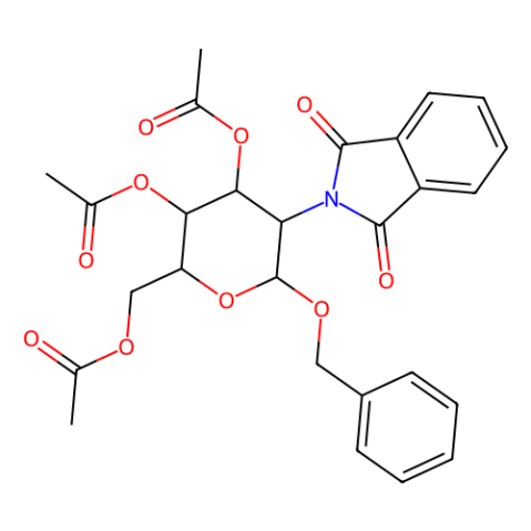 苄基2-脱氧-2-邻苯二甲酰亚胺-3,4,6-三-O-乙酰基-β-D-吡喃葡萄糖苷,Benzyl 2-Deoxy-2-phthalimido-3,4,6-tri-O-acetyl-β-D-glucopyranoside