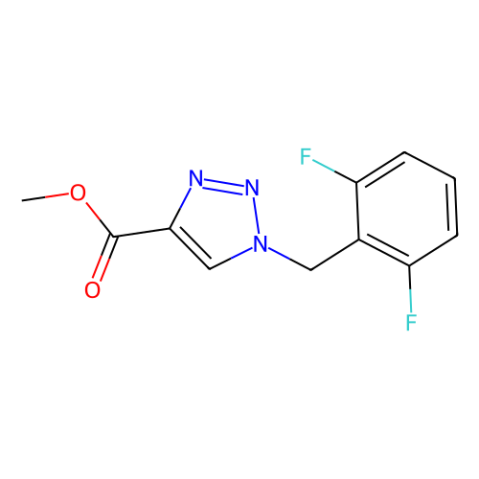 1-[(2,6-二氟苯基)甲基]-1H-1,2,3-噻唑-4-羧酸甲酯,Methyl 1-(2,6-difluorobenzyl)-1H-1,2,3-triazole-4-carboxylate
