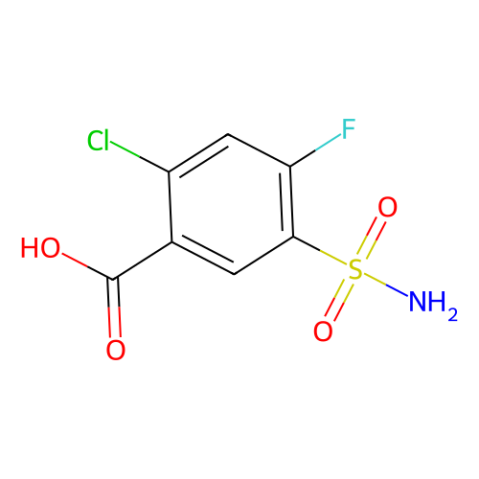 2-氯-4-氟-5-氨磺酰基苯甲酸,2-Chloro-4-fluoro-5-sulfamoylbenzoic acid