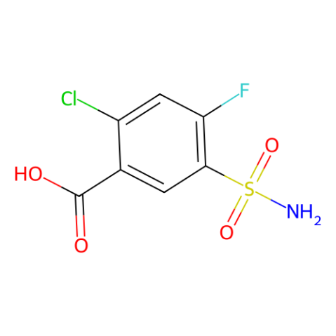 2-氯-4-氟-5-氨磺?；郊姿?2-Chloro-4-fluoro-5-sulfamoylbenzoic acid