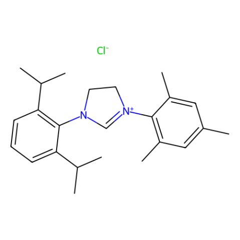1-(2,6-二异丙基苯基)-3-(2,4,6-三甲苯基)-4,5-二氢氯化咪唑鎓,1-(2,6-Di-i-propylphenyl)-3-(2,4,6-trimethylphenyl)-4,5-dihydroimidazolium chloride