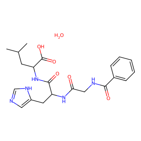 马尿酰-组氨酰-亮氨酸 水合物,N-Hippuryl-His-Leu hydrate