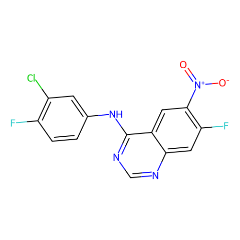 N-(3-氯-4-氟苯基)-7-氟-6-硝基-4-喹唑啉胺,N-(3-chloro-4-fluorophenyl)-7-fluoro-6-nitroquinazolin-4-amine