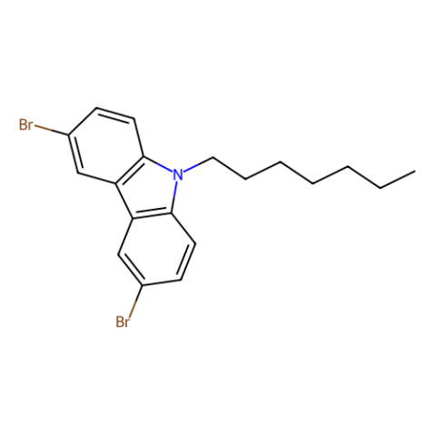 3,6-二溴-9-庚基-9H-咔唑,3,6-Dibromo-9-heptyl-9H-carbazole