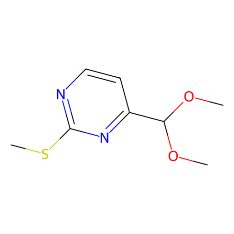 4-(二甲氧基甲基)-2-(甲基巰基)嘧啶,4-(dimethoxymethyl)-2-(methylsulfanyl)pyrimidine