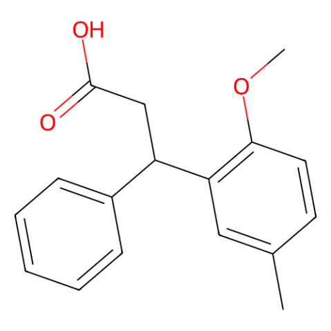 3-(2-甲氧基-5-甲苯基)-3-苯基丙酸,3-(2-Methoxy-5-methylphenyl)-3-phenylpropionic Acid