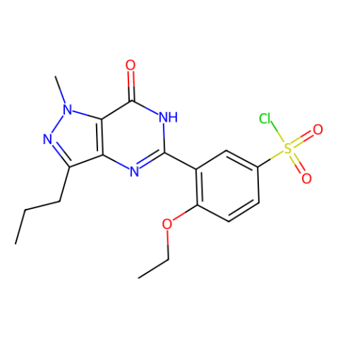 4-乙氧基-3-(1-甲基-7-氧代-3-丙基-6,7-二氢-1H-吡唑并[4,3-d]嘧啶-5-基)苯-1-磺酰氯,4-Ethoxy-3-(1-methyl-7-oxo-3-propyl-6,7-dihydro-1H-pyrazolo[4,3-d]pyrimidin-5-yl)benzene-1-sulfonyl chloride