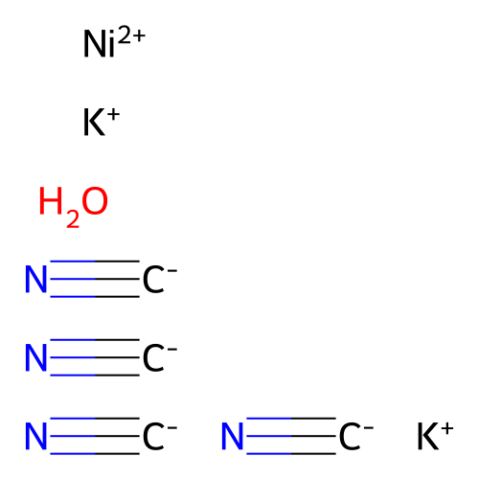 四氰基镍(II)酸钾 水合物,Potassium tetracyanonickelate(II) hydrate