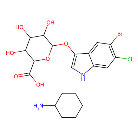 5-溴-6-氯-3-吲哚基β-D-葡糖苷酸环己铵盐 [用于生化研究],5-Bromo-6-chloro-3-indolyl β-D-Glucuronide Cyclohexylammonium Salt [for Biochemical Research]